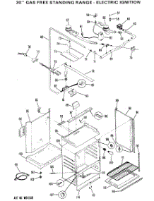02 - 30`` Gas Free Standing Range - Electric Ignition parts for Ge Range JGBC16GEH4 from AppliancePartsPros.com