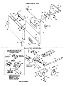 04 - Cabinet Front Asm. parts for Ge Dryer DDC6000MBL from AppliancePartsPros.com