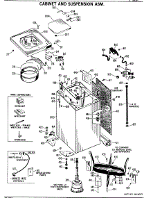 03 - Cabinet And Suspension Asm. parts for Ge Washer WWA8314PML from AppliancePartsPros.com