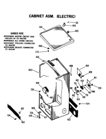 02 - Cabinet Asm. (Electric) parts for Ge Dryer DLB6850TDL from AppliancePartsPros.com
