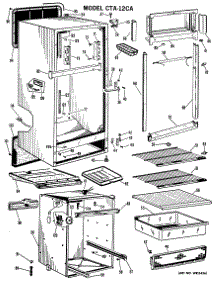 02 - Section2 parts for Ge Refrigerator CTA12CAB from AppliancePartsPros.com