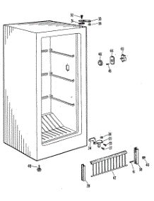 02 - Section2 parts for Ge Freezer FV15AAB from AppliancePartsPros.com