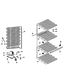 03 - Section3 parts for Ge Freezer FV13CAB from AppliancePartsPros.com