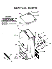 02 - Cabinet Asm. (Electric) parts for Ge Dryer DLB6850AAL from AppliancePartsPros.com