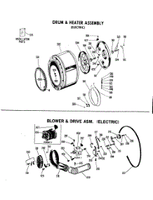 03 - Drum & Motor Assembly (Electric) parts for Ge Dryer DLB6850AAL from AppliancePartsPros.com