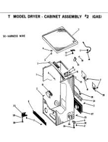04 - Cabinet Assembly No.2 parts for Ge Dryer DLB6850TM from AppliancePartsPros.com