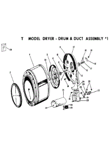 06 - Drum & Duct Assembly No.1 parts for Ge Dryer DLB6850TM from AppliancePartsPros.com