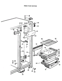 02 - Fresh Food Section parts for Ge Refrigerator CSF19AYX from AppliancePartsPros.com