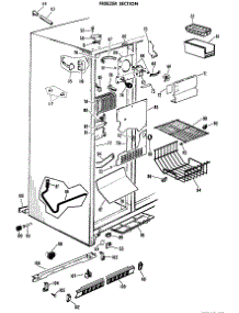 03 - Freezer Section parts for Ge Refrigerator CSF19AYX from AppliancePartsPros.com