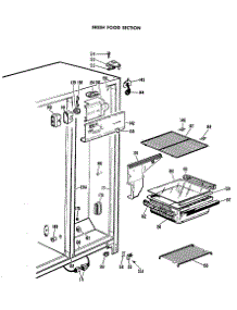 02 - Fresh Food Section parts for Ge Refrigerator CSF20AAB from AppliancePartsPros.com