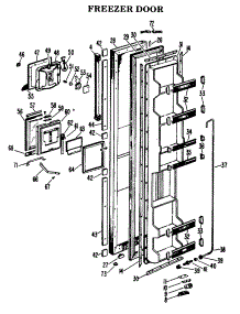 02 - Freezer Door parts for Ge Refrigerator CSF22MBB from AppliancePartsPros.com