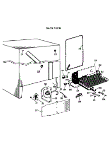 04 - Back View parts for Ge Refrigerator CSF20EAB from AppliancePartsPros.com