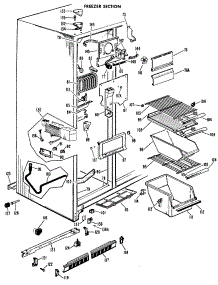 03 - Freezer Section parts for Ge Refrigerator CSF22MBS from AppliancePartsPros.com