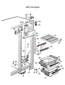 02 - Fresh Food Section parts for Ge Refrigerator CSF20EAS from AppliancePartsPros.com