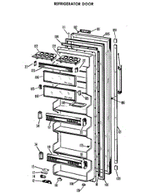 02 - Refrigerator Door parts for Ge Refrigerator CSF22MBC from AppliancePartsPros.com