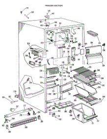 03 - Freezer Section parts for Ge Refrigerator CSF22MBC from AppliancePartsPros.com