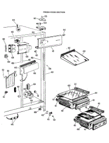 04 - Fresh Food Section parts for Ge Refrigerator CSF22MBC from AppliancePartsPros.com
