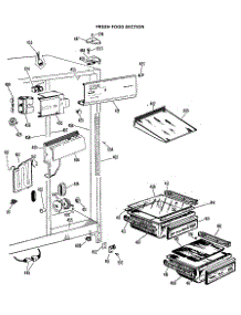 04 - Fresh Food Section parts for Ge Refrigerator CSF22TBD from AppliancePartsPros.com