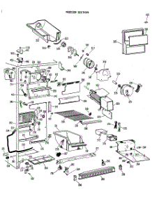 03 - Freezer Section parts for Ge Refrigerator CSF24DBC from AppliancePartsPros.com