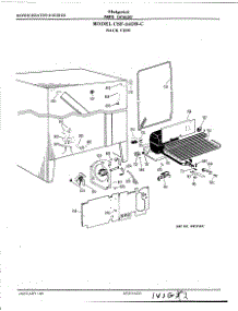 04 - Back View parts for Ge Refrigerator CSF24DBG from AppliancePartsPros.com