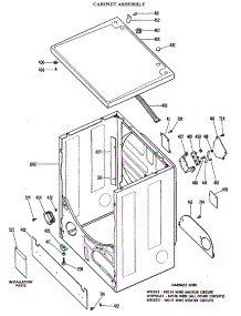 02 - Cabinet Assembly parts for Ge Dryer DLB2880DAL from AppliancePartsPros.com