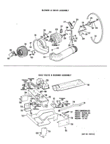 04 - Blower & Drive Assembly parts for Ge Dryer DLL2880DAL from AppliancePartsPros.com