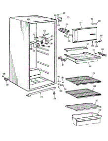 02 - Section2 parts for Ge Refrigerator SSD14CFBL from AppliancePartsPros.com