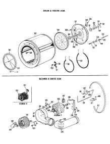 05 - Blower & Drive Asm. parts for Ge Dryer DLB2650BBL from AppliancePartsPros.com