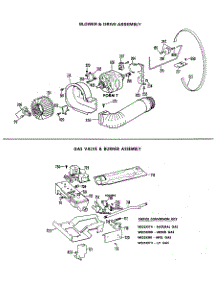 04 - Blower & Drive Assembly parts for Ge Dryer DLL2880DBL from AppliancePartsPros.com