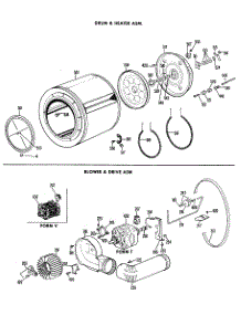 04 - Drum & Heater Asm. parts for Ge Dryer DLB2650BCL from AppliancePartsPros.com