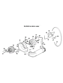 04 - Blower & Drive Asm. parts for Ge Dryer DLB2880DCL from AppliancePartsPros.com