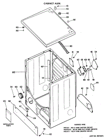 02 - Cabinet Asm. parts for Ge Dryer DLB2880DDL from AppliancePartsPros.com
