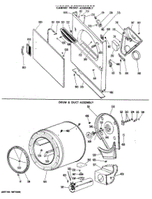 03 - Cabinet Front Assembly parts for Ge Dryer DLB2880DDL from AppliancePartsPros.com