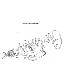 04 - Blower & Drive Asm. parts for Ge Dryer DLB2880DDL from AppliancePartsPros.com