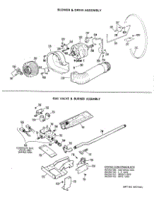 04 - Blower & Drive Assembly parts for Ge Dryer DLL2880DJL from AppliancePartsPros.com
