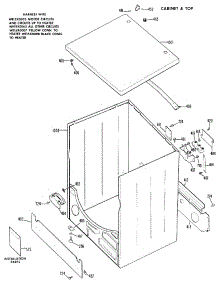 02 - Cabinet & Top parts for Ge Dryer DLB2450BDL from AppliancePartsPros.com