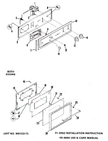 02 - Section2 parts for Ge Range RGJ616GEH3 from AppliancePartsPros.com