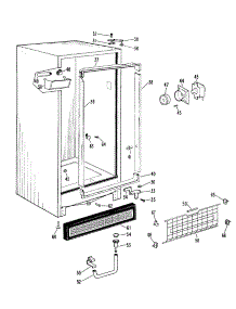 02 - Section2 parts for Ge Freezer FV13CJD from AppliancePartsPros.com