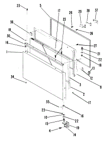 02 - Freezer Door Parts parts for Ge Freezer CCX20GJB from AppliancePartsPros.com