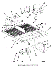 06 - Compressor Compartment Parts parts for Ge Freezer CCX20GKB from AppliancePartsPros.com