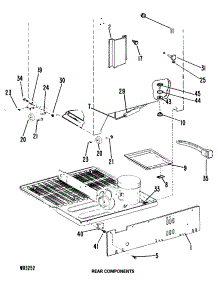 07 - Rear Components parts for Ge Freezer CCX20GKB from AppliancePartsPros.com