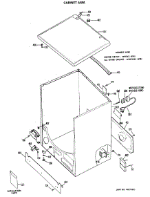 02 - Cabinet Asm. parts for Ge Dryer DLL2650BHL from AppliancePartsPros.com