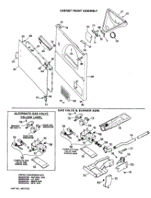 04 - Cabinet Front Assembly parts for Ge Dryer DLL2750BAL from AppliancePartsPros.com