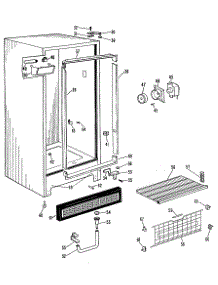 02 - Section2 parts for Ge Freezer FV19CLB from AppliancePartsPros.com