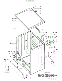 02 - Cabinet Asm. parts for Ge Dryer DLB2900MAL from AppliancePartsPros.com