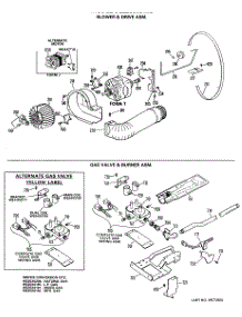 04 - Blower & Drive Asm. parts for Ge Dryer DLL2880DML from AppliancePartsPros.com