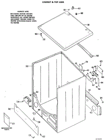 02 - Cabinet & Top Asm. parts for Ge Dryer DLB2650BNL from AppliancePartsPros.com