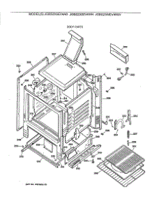 03 - Body Parts parts for Ge Range JGBS23GEV4AD from AppliancePartsPros.com