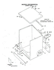 02 - Cabinet Asm. parts for Ge Dryer DDC6000FAL from AppliancePartsPros.com