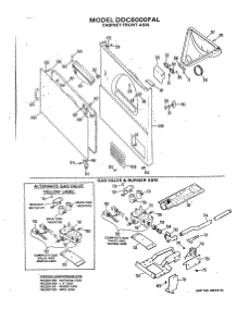 04 - Cabinet Front Asm. parts for Ge Dryer DDC6000FAL from AppliancePartsPros.com